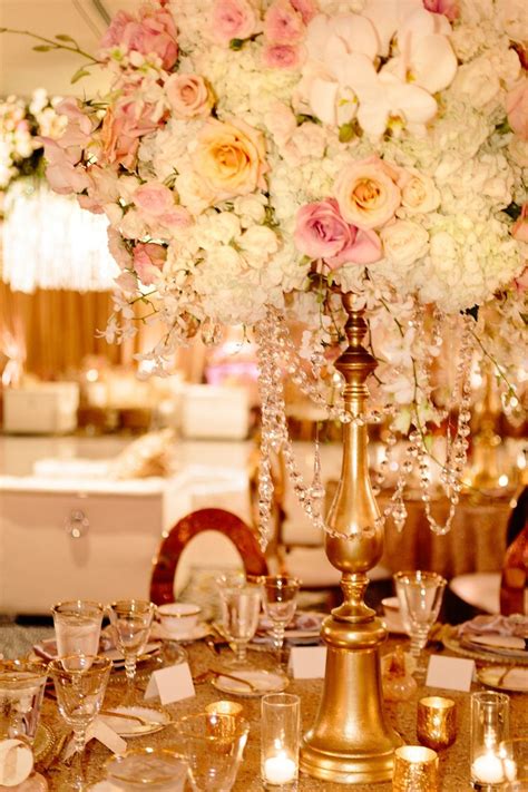Tall floral centerpiece Bay Wedding, Gold Wedding, Floral Centerpieces, Floral Arrangements ...