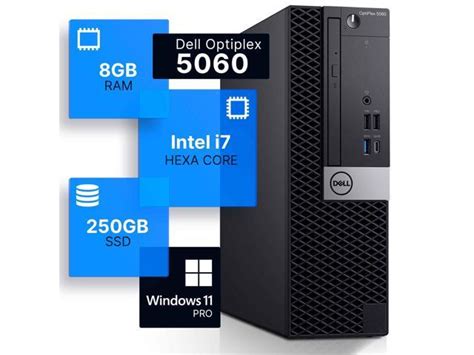 Refurbished: Dell Optiplex 5060 Desktop Computer | Hexa Core Intel i7 ...