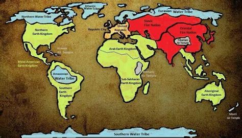 The World map as the four nations | Avatar the last airbender, The last ...