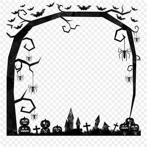 Halloween Border PNG Transparent, Halloween Black Border, Halloween ...