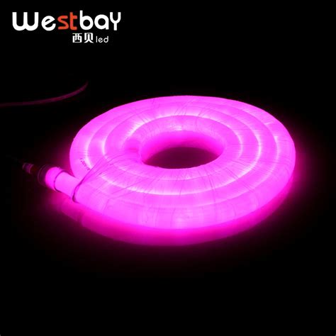 18.5mm*10m/Lot LED Neon Light Free Accessories Neon Bulbs 240V Pink Round LED Neon for DIY Home ...