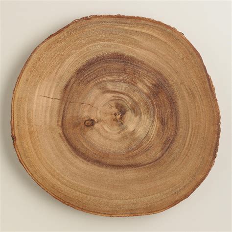 Wooden Bark Charger from World Market. Features natural bark detail and ...