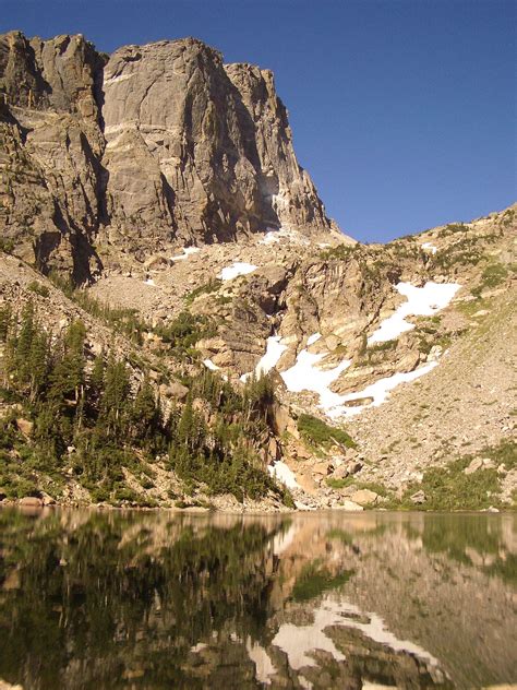 Emerald Lake in Rocky Mountain National Park in August