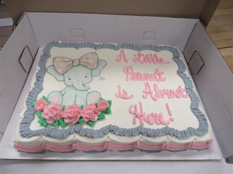 Baby Girl Elephant Cake - Grandma's Country Oven Bake Shoppe