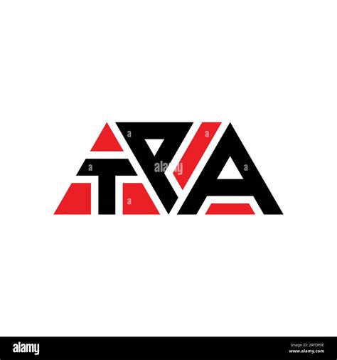 TPA triangle letter logo design with triangle shape. TPA triangle logo ...