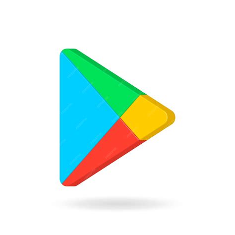 Premium Vector | Google Play 3d rendering icon