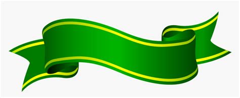 Ribbon Vector Png Download - Green Ribbon Vector Png, Transparent Png - kindpng