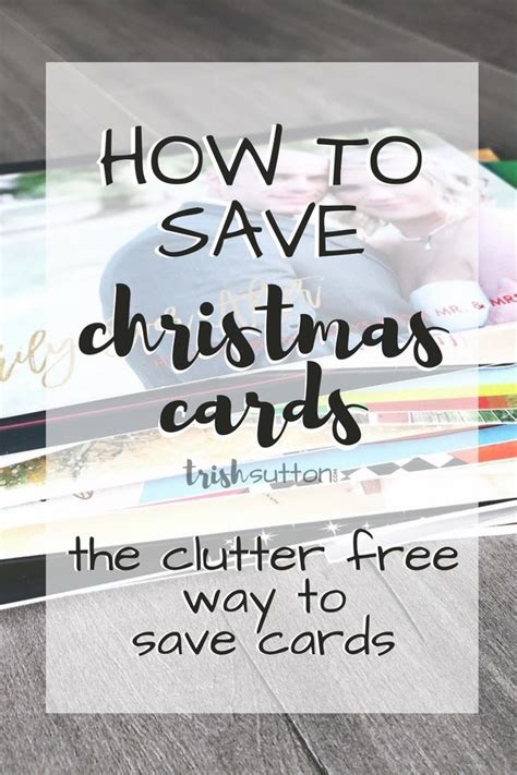 How to Save Christmas Cards | No Clutter Way to Save Cards