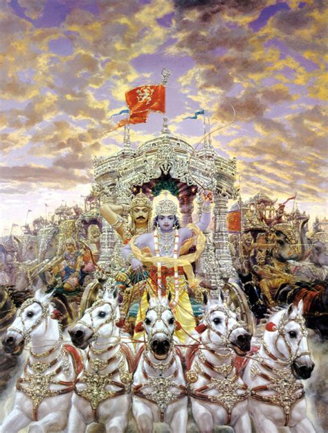 Krishna and Arjuna - Summary of the Bhagavad-Gita