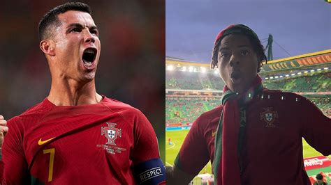 IShowSpeed and Nani's celebration after Cristiano Ronaldo scores in ...