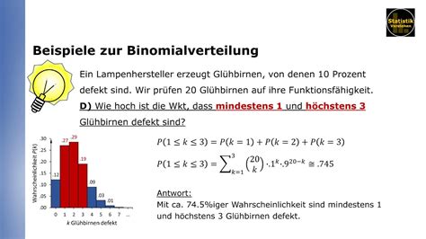 Beispiele zur Binomialverteilung - YouTube