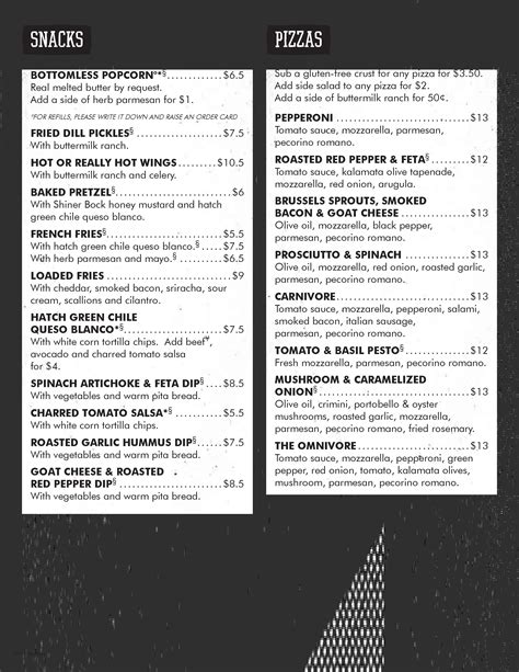 Menu at Alamo Drafthouse pub & bar, Yonkers