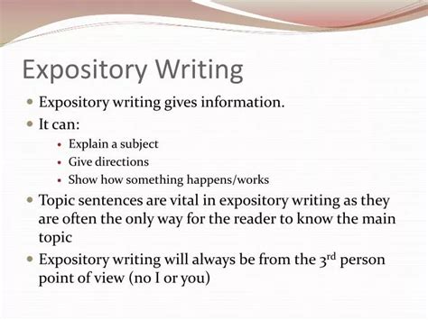 PPT - Expository Writing PowerPoint Presentation, free download - ID:2645513