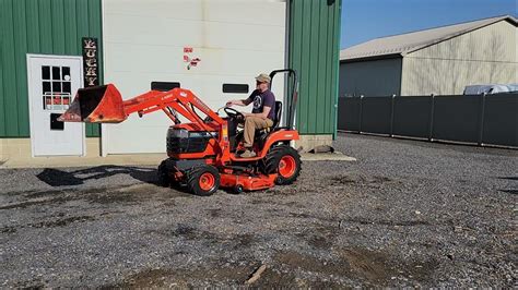 KUBOTA BX2200 Tractor LA211 Loader 60" Mid Mower For Sale DIESEL 4WD ...