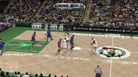 NBA 2K10 (Xbox 360) Gameplay: New York Knicks vs. Boston Celtics PART ...