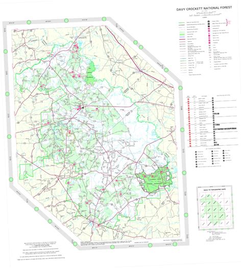 Davy Crockett National Forest Visitor Map by US Forest Service R8 ...