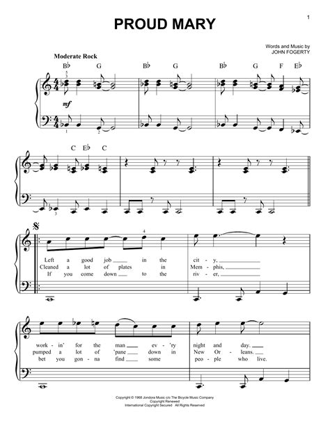 Proud Mary | Sheet Music Direct