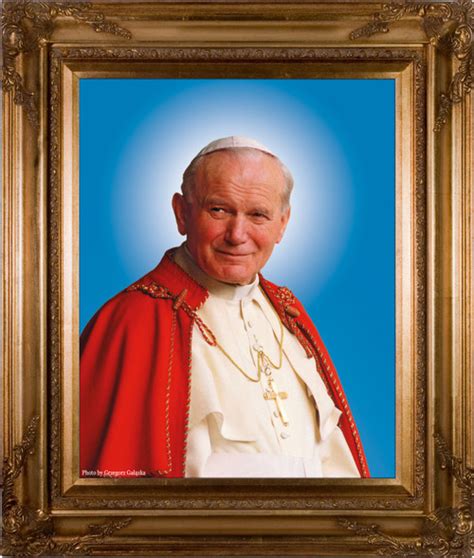 Pope John Paul II Sainthood Canonization Framed Portrait - Catholic to ...