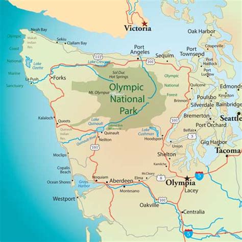 Olympic-Peninsula-map - Island Girl WalkaboutIsland Girl Walkabout