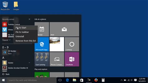 Customize the Start Menu in Windows 10 - Tutorial