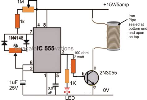 Small Induction Heater Circuit for School Project