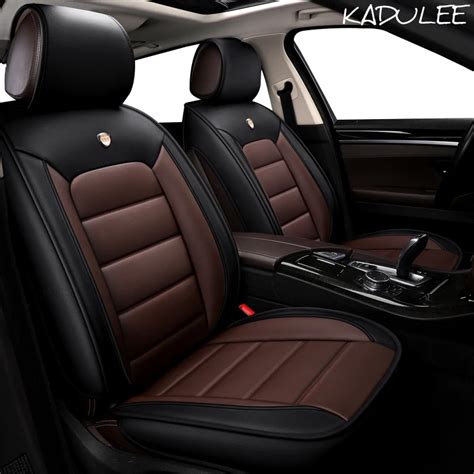 KADULEE pu leather car seat covers For Nissan Qashqai Note Murano March Teana Tiida Almera X ...