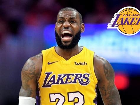 Angry Lebron James On Lakers 23 Jersey Hd Wallpaper - Lebron James ...