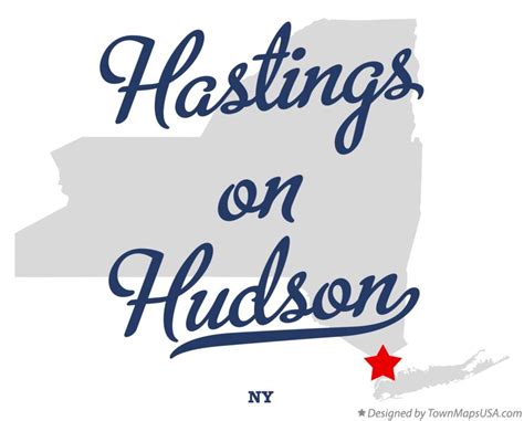 Map of Hastings-on-Hudson, NY, New York