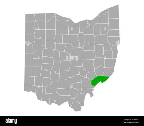 Map of Washington in Ohio Stock Photo - Alamy