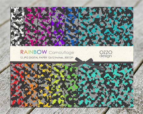 Camouflage RAINBOW. Tileable Camouflage digital by DesignOzzo