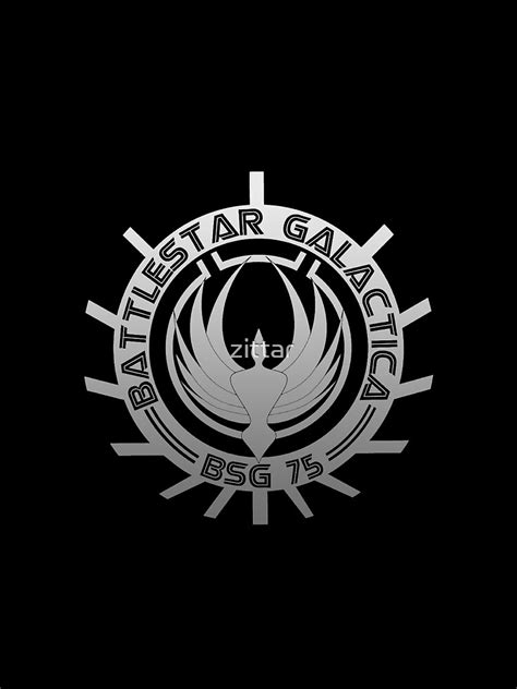 "Battlestar Galactica - Chrome Logo" T-shirt by zittar | Redbubble