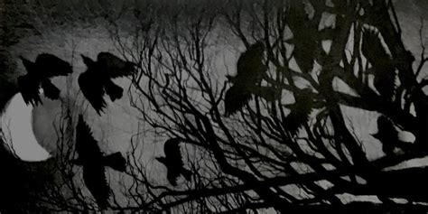 Crows night out Drawing by Ronald Vlasic | Saatchi Art