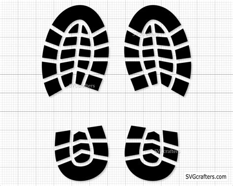 Boot Print Svg, Footprint Svg, Shoe Print Svg, Santa Footprint Svg, Cowboy Boot Svg, Boot Svg ...