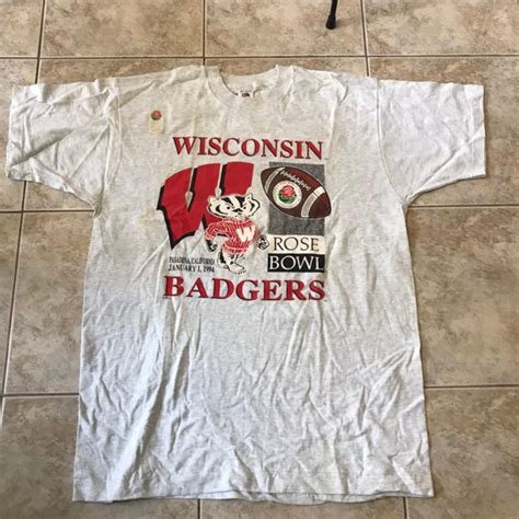 Vintage Wisconsin Badgers rose bowl 1994 T Shirt size xl 1990s | Etsy