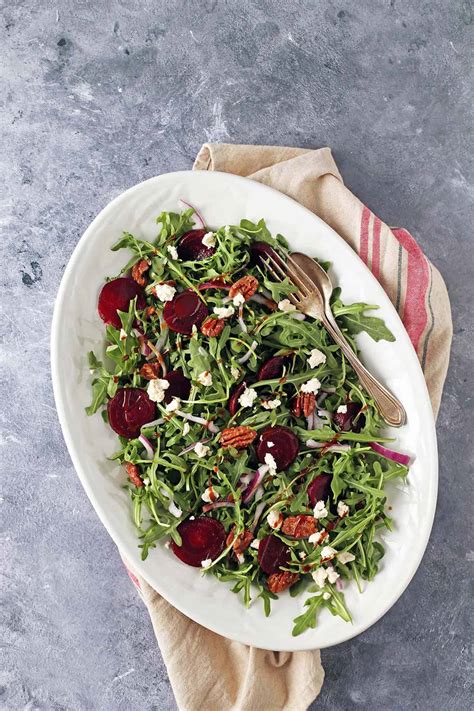 Vegan Beet Salad with Goat Cheese - paper + heart