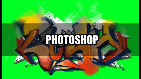 Graffiti Tutorial - How to paint in Photoshop - YouTube