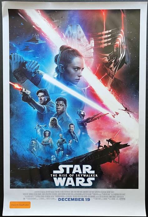 All About Movies - The Rise Of Skywalker Poster Orignal One Sheet Rolled 2019 Star Wars