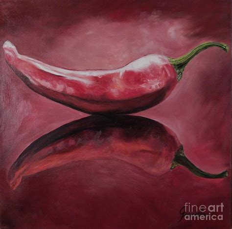 Chili Pepper Painting by Graciela Castro