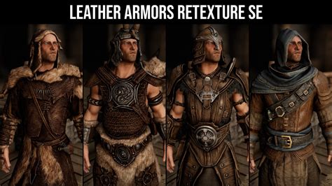 Leather Armors Retexture SE モデル・テクスチャ - Skyrim Special Edition Mod ...