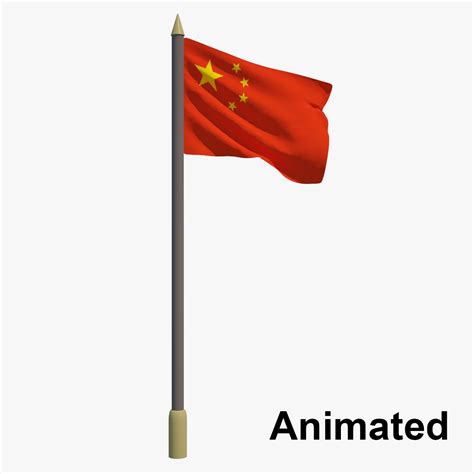 Bandera China - República de China - Animada Modelo 3D $9 - .max .fbx ...