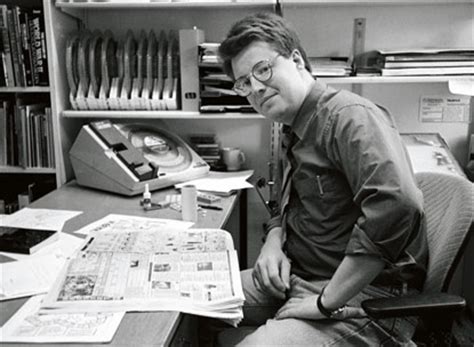 Stieg Larsson at His Work Desk