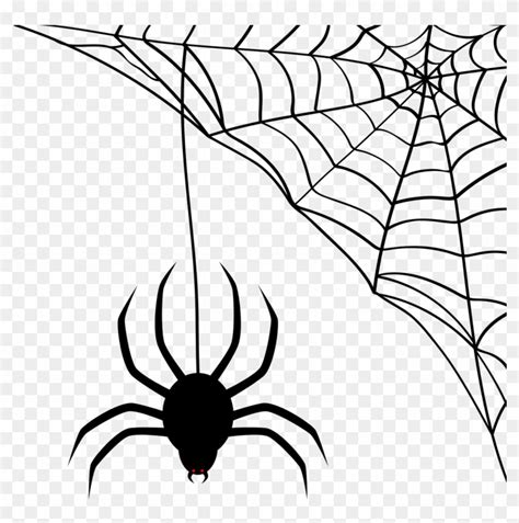 Vector - Halloween Spider Web Svg - Free Transparent PNG Clipart Images Download