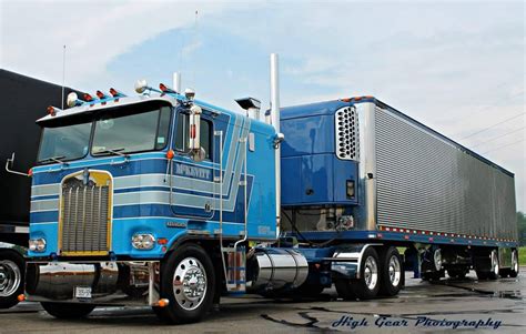 Semitrckn — coe Kenworth custom K100 with matchin reefer