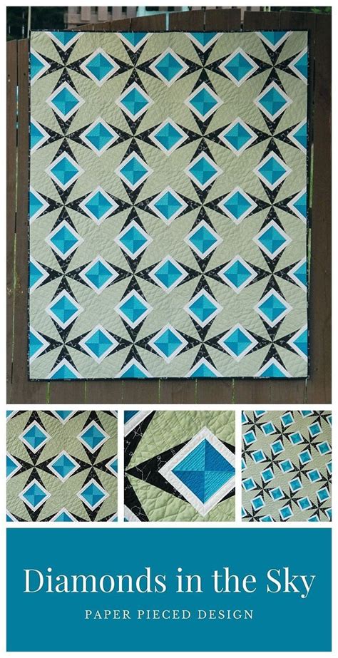 Diamonds in the Sky Quilt Pattern | Paper pieced quilt patterns, Quilt patterns, Digital quilt ...