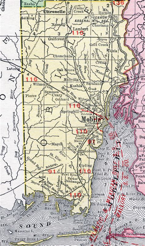 Antique Citronelle, Alabama 1946 US Geological Survey Topographic Map ...