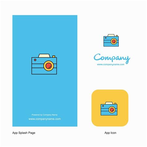 Camera Company Logo App Icon and Splash Page Design Creative Business App Design Elements ...