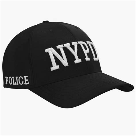 nypd police hat 3d model