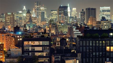 New York City Rooftop At Night (#1897951) - HD Wallpaper & Backgrounds ...