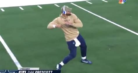 Dak Prescott's Pregame Hip Dance Workout Gets The Meme Treatment - BroBible