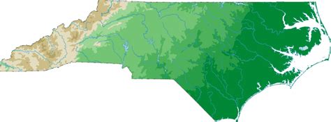 North Carolina Topo Map - Topographical Map in 2024 | Topo map ...